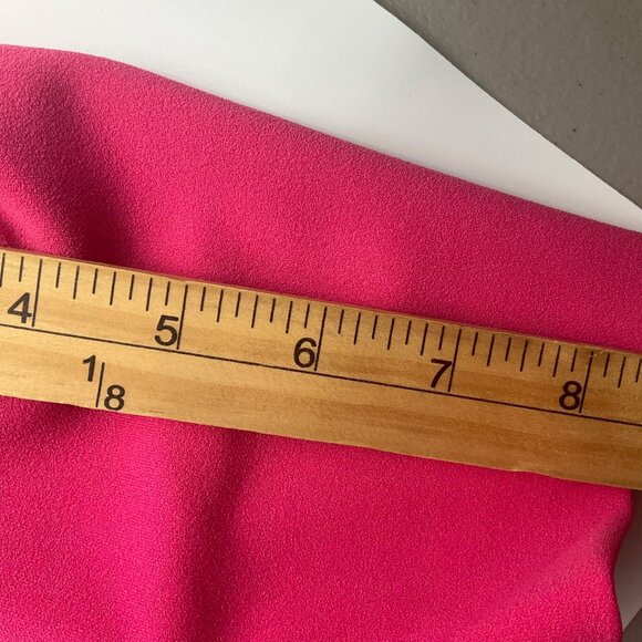 Calvin Klein 10 Fuchsia Pencil Dress Puff Sleeves Hot Pink Lady Like Business - Picture 9 of 15
